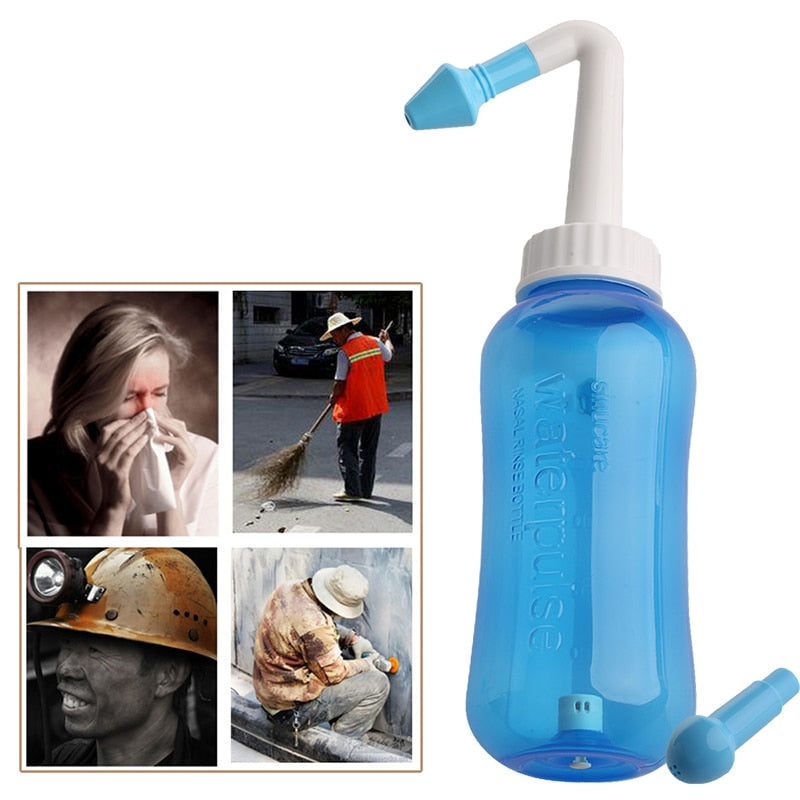 2019 Nose Wash System Sinus & Allergies Relief Nasal Pressure Rinse Neti pot