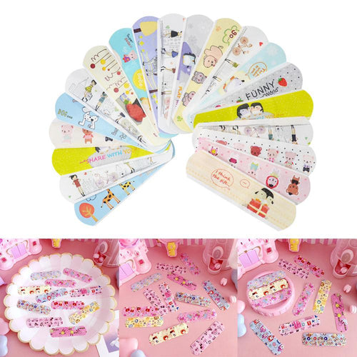100pcs Waterproof Breathable Cute Cartoon Band Aid Hemostasis Adhesive Bandages For Kids Children